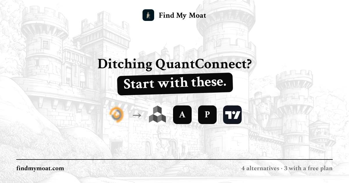 Alternatives to QuantConnect (2026) | Find My Moat
