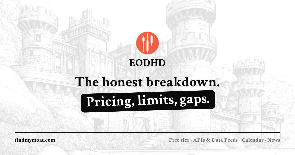 EODHD Review: API Pricing, Free Tier & Limits (2026) | Find My Moat