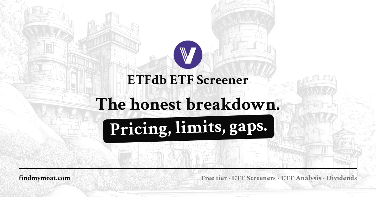 ETFdb ETF Screener Review, Pricing, and Features (2026) | Find My Moat