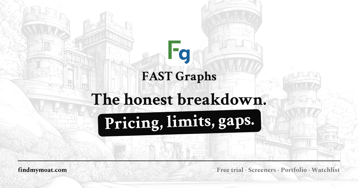 FAST Graphs Review, Pricing, and Features (2026) | Find My Moat