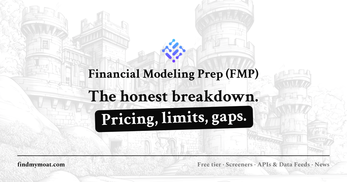 FMP API Review: Pricing, Free Tier & Limits (2026) | Find My Moat
