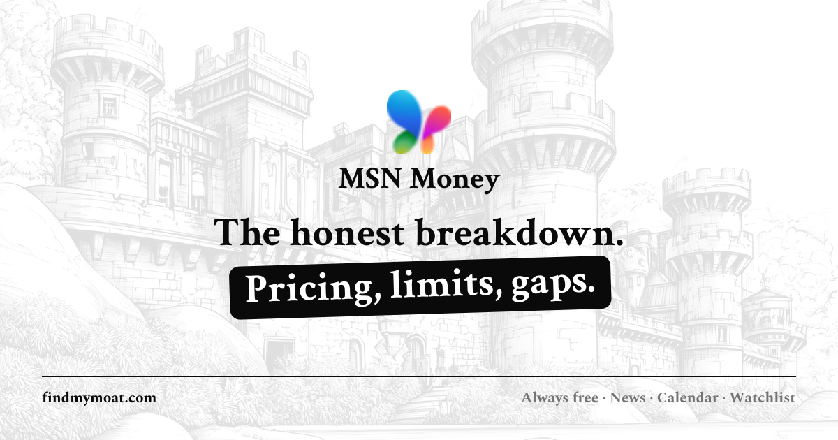 MSN Money Review, Pricing, and Features (2026) | Find My Moat