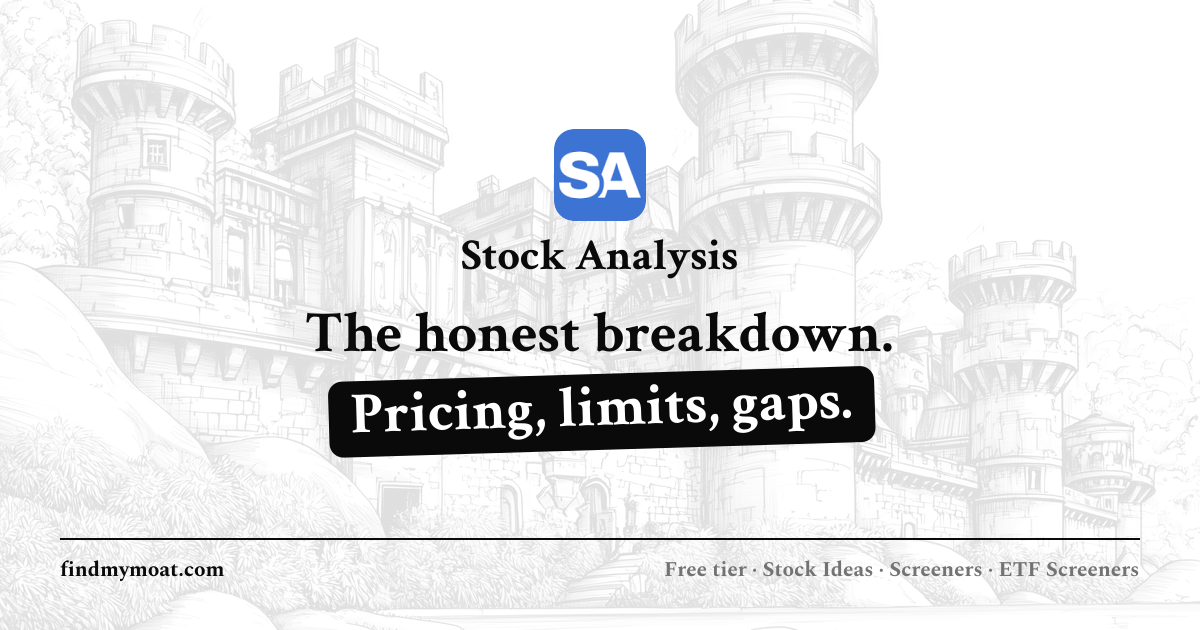 Stock Analysis Review, Pricing, and Features (2026) | Find My Moat