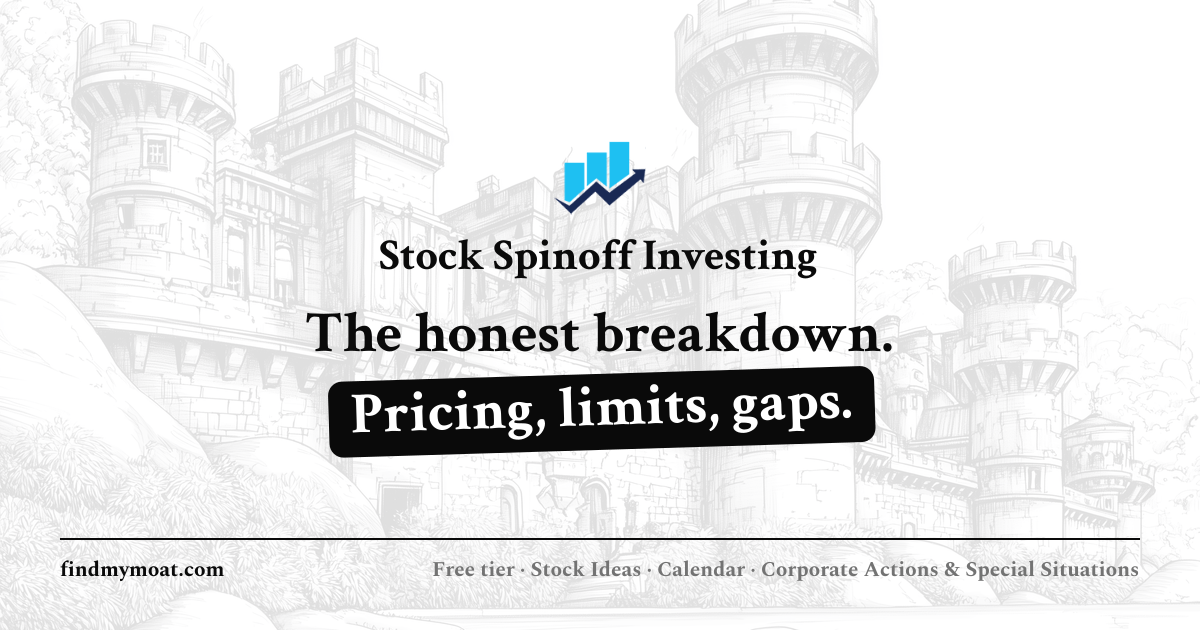 Stock Spinoff Investing Review, Pricing, and Features (2026) | Find My Moat