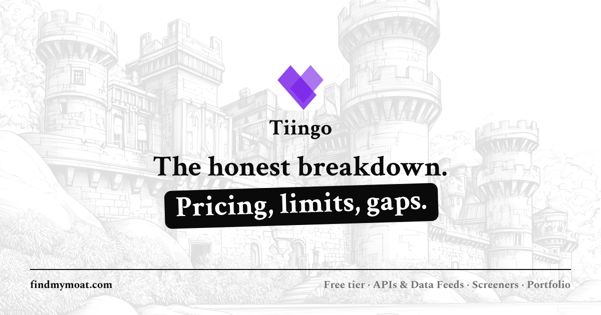 Tiingo Review, Pricing, and Features (2026) | Find My Moat