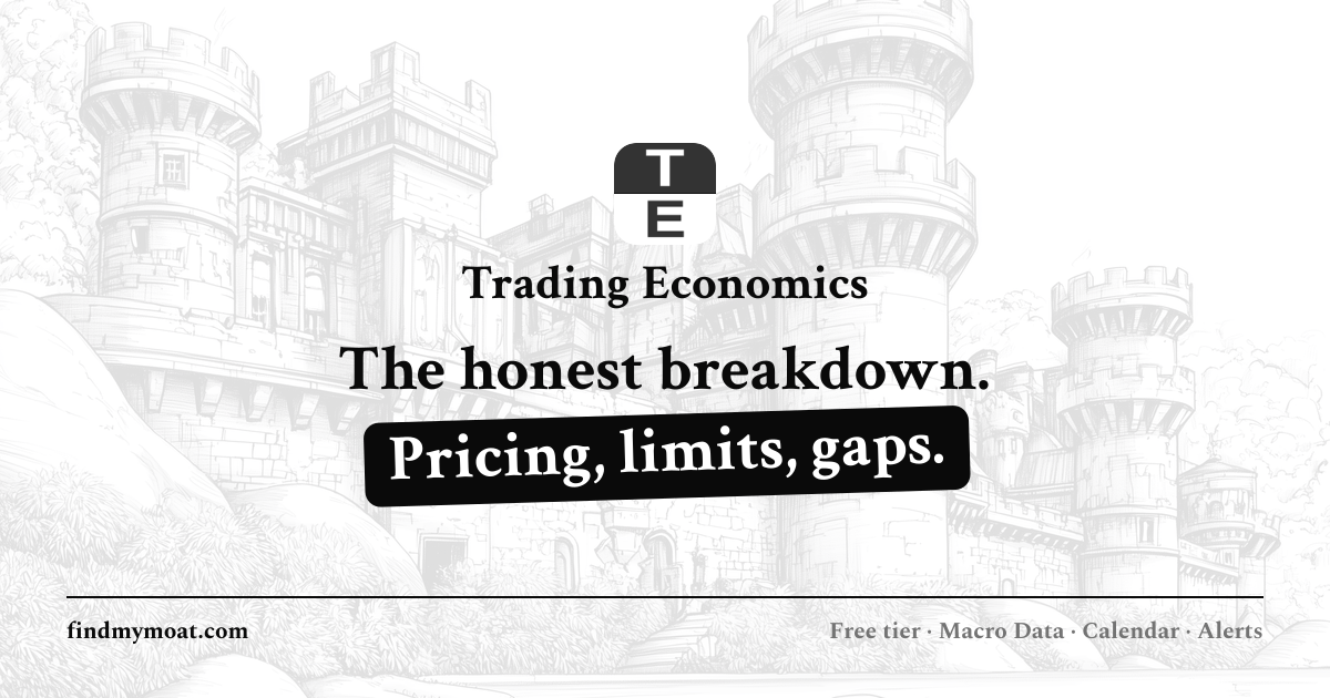 Trading Economics Review, Pricing, and Features (2026) | Find My Moat