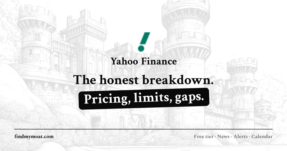 Yahoo Finance Review, Pricing, and Features (2026) | Find My Moat