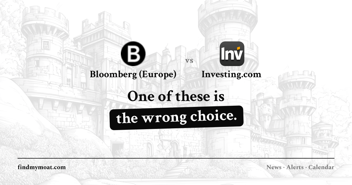 Bloomberg (Europe) vs Investing.com: Which Is Better? | Find My Moat