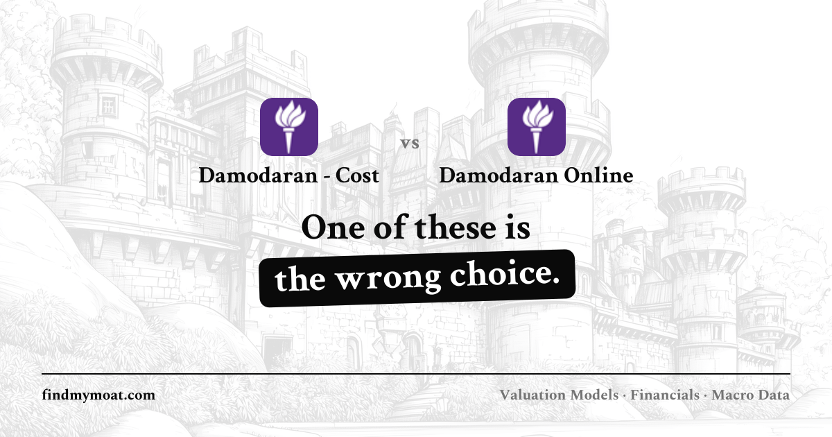 Damodaran - Cost of Capital by Sector (US) vs Damodaran Online (NYU ...
