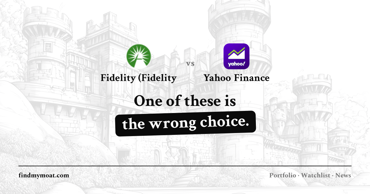 Fidelity (Fidelity Brokerage Services LLC) vs Yahoo Finance: Which Is ...
